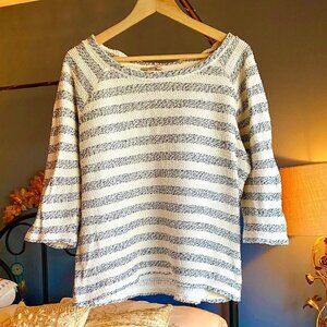 Marled Striped Lucky Brand Sweatshirt Sweater